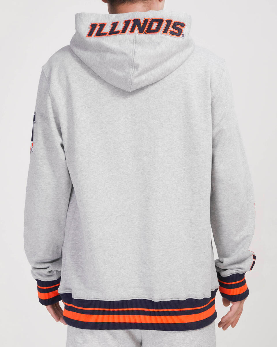 UNIVERSITY OF ILLINOIS URBANA-CHAMPAIGN CLASSIC RIB FLC PO HOODIE