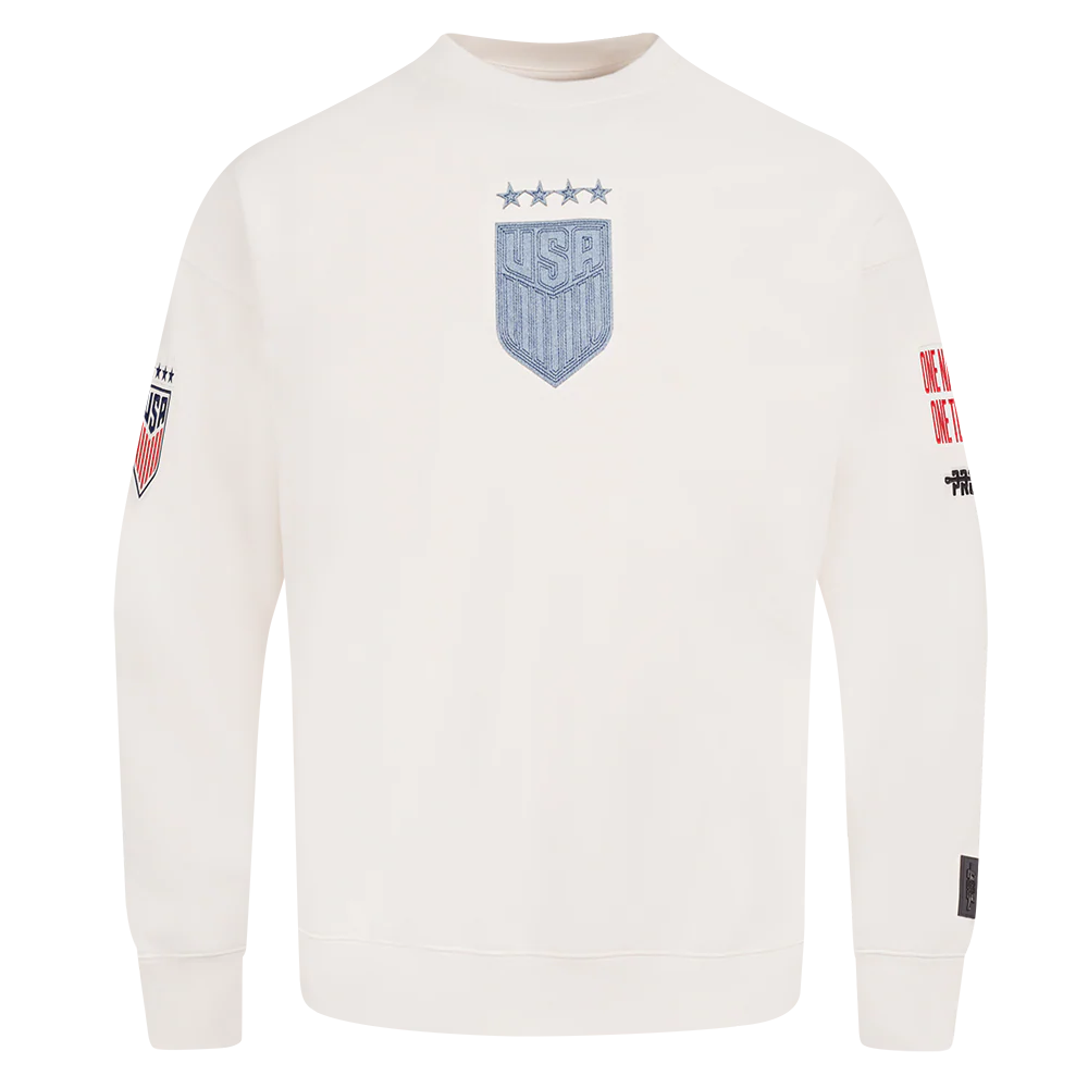 US SOCCER VARSITY BLUES MEN'S FLEECE CREWNECK