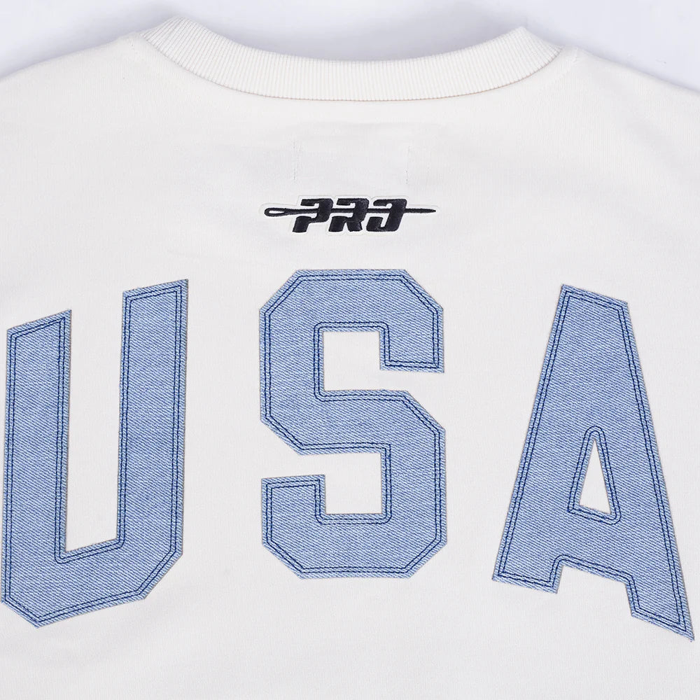 US SOCCER VARSITY BLUES MEN'S FLEECE CREWNECK