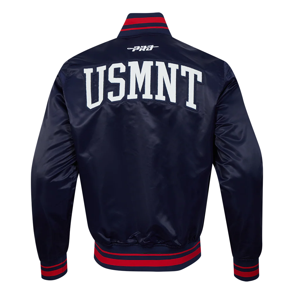 US SOCCER CLASSIC MEN'S RIB SATIN JACKET