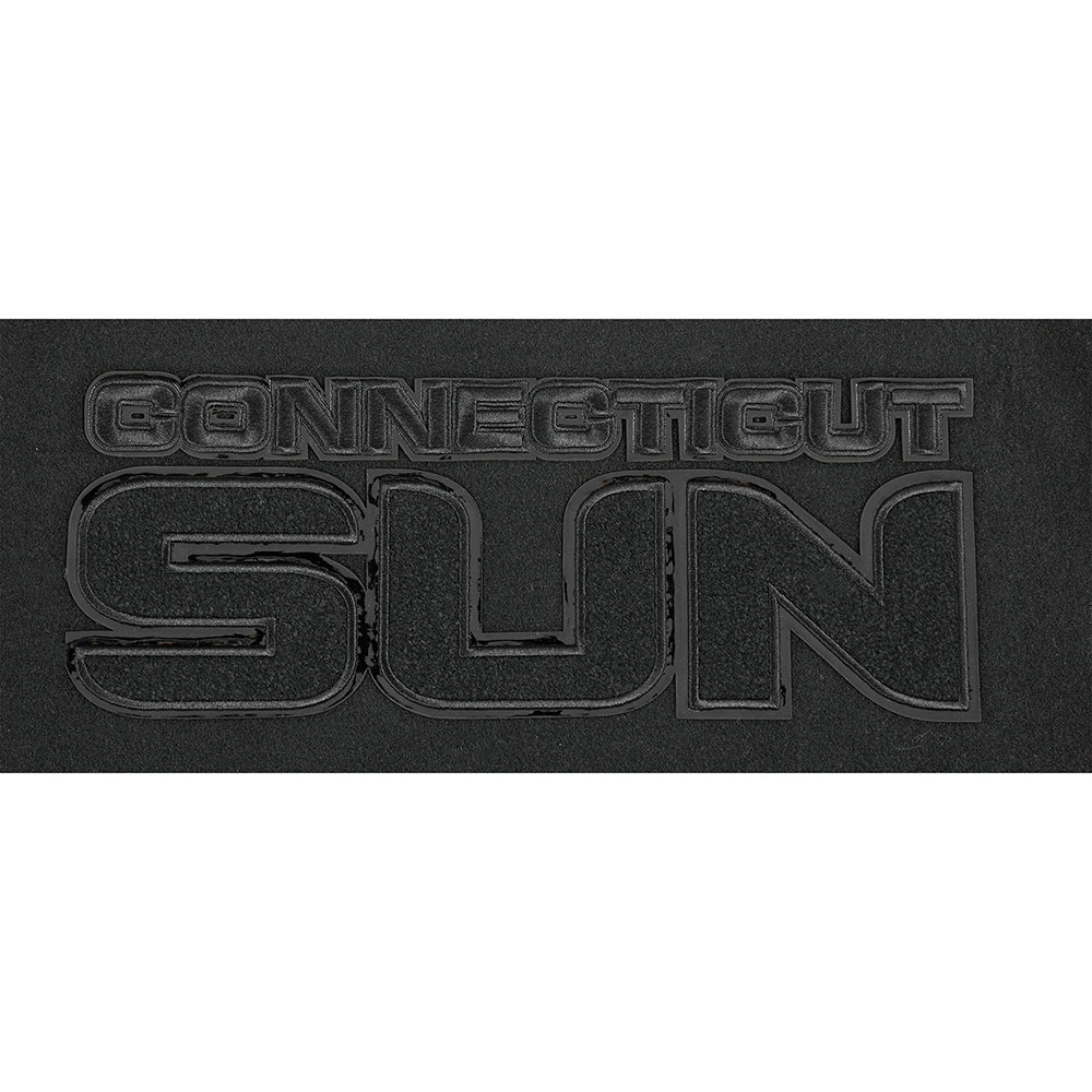 WNBA CONNECTICUT SUN TRIPLE BLACK WOMEN'S RIB WOOL VARSITY JACKET