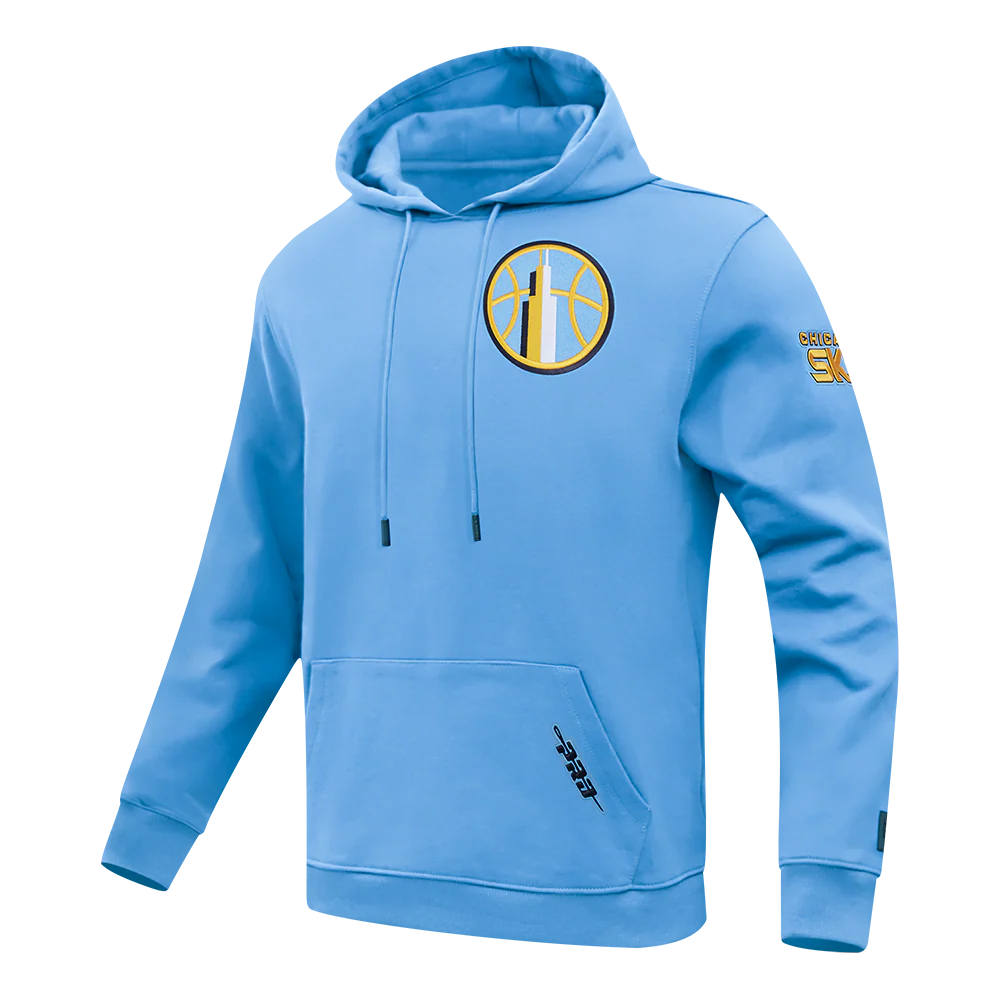 WNBA CHICAGO SKY CLASSIC CHENILLE MEN'S DOUBLE KNIT PULLOVER HOODIE