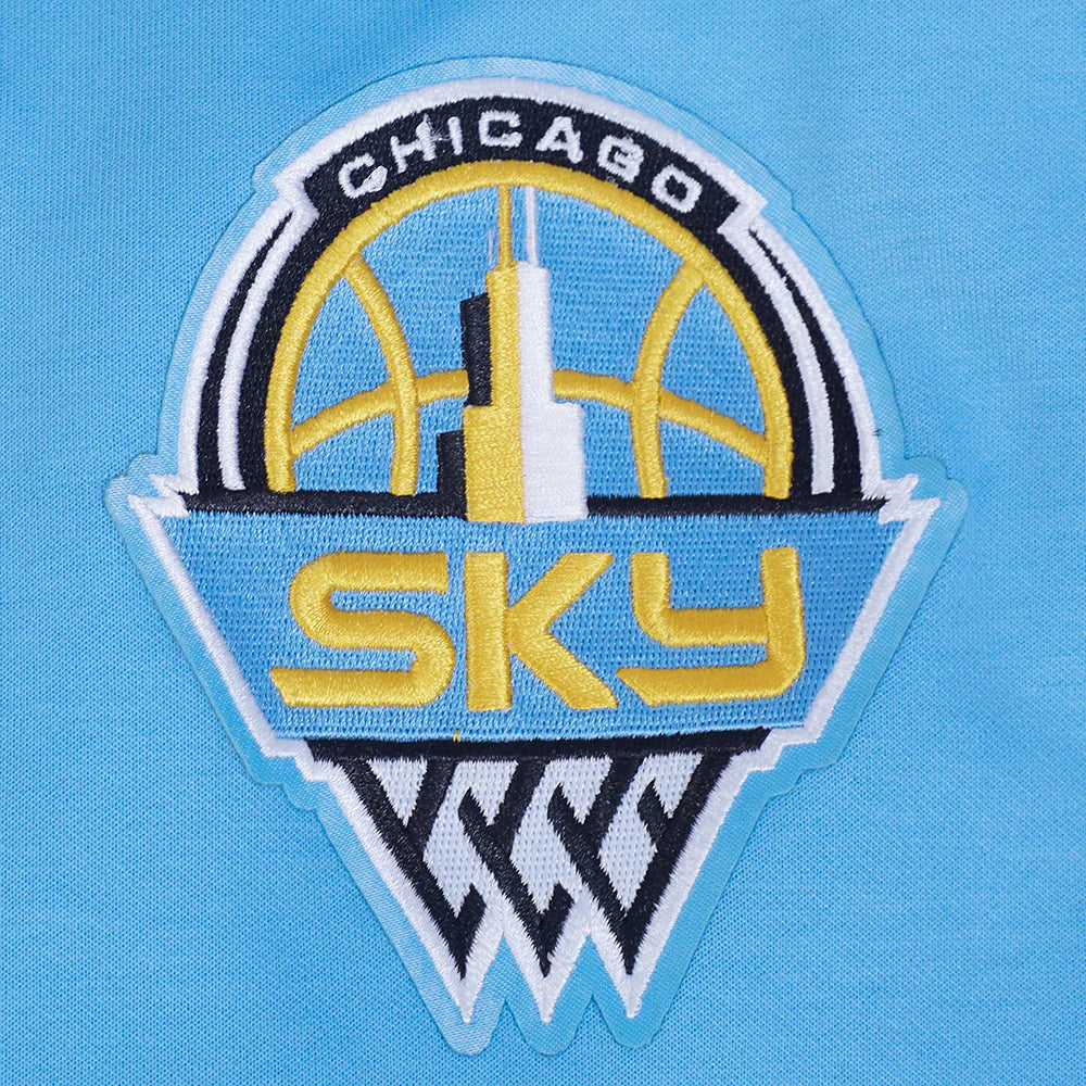 WNBA CHICAGO SKY CLASSIC CHENILLE MEN'S DOUBLE KNIT PULLOVER HOODIE
