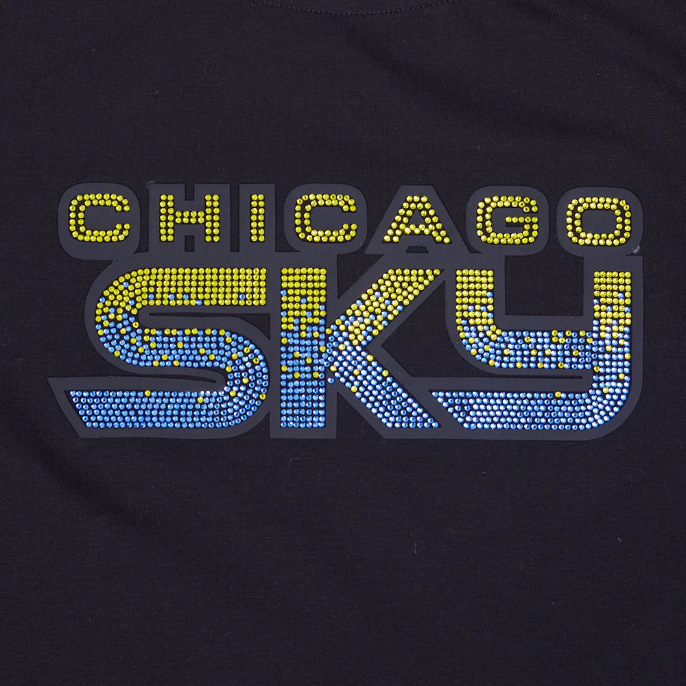 WNBA CHICAGO SKY JEWELS WOMEN'S SHORT SLEEVE SLIM FIT TEE