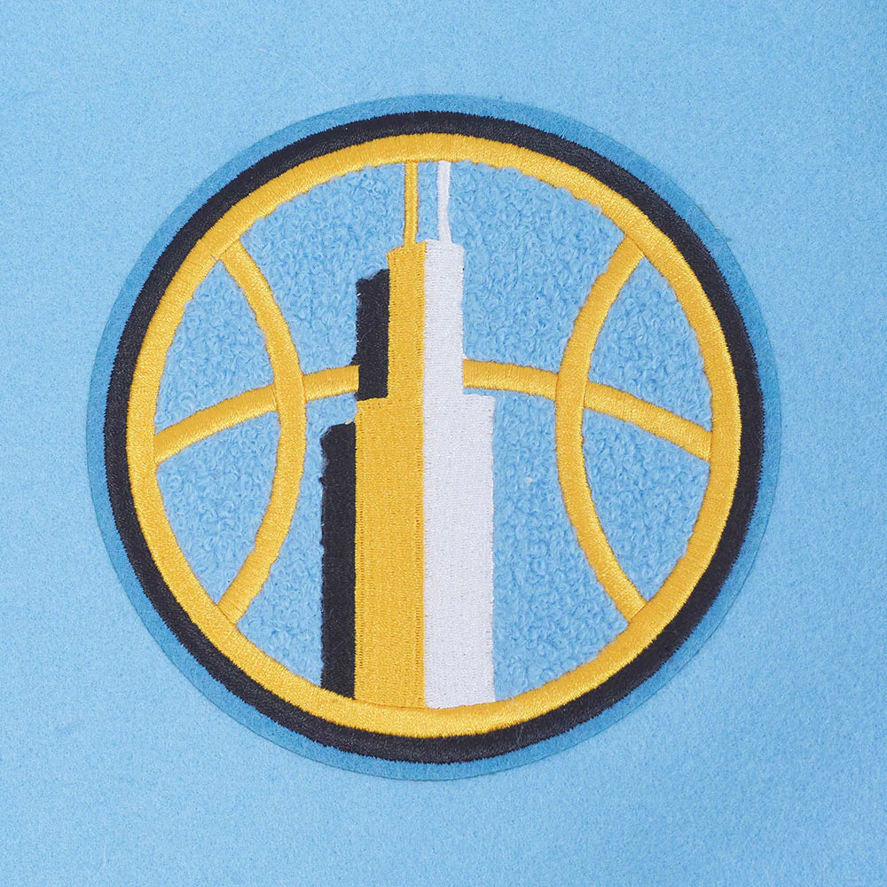 WNBA CHICAGO SKY RETRO CLASSICS WOMEN'S RIB WOOL VARSITY JACKET