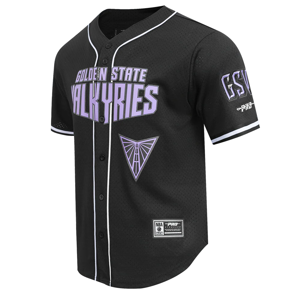 WNBA GOLDEN STATE VALKYRIES MESH MEN'S MESH BUTTON DOWN SHIRT