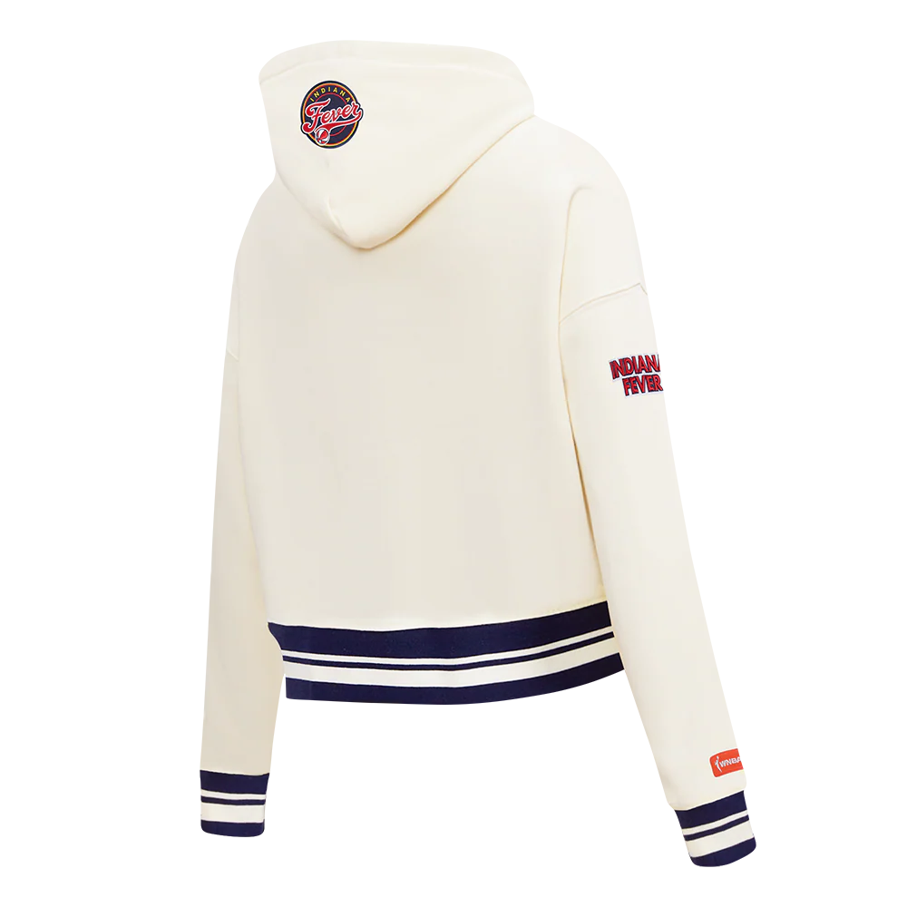 WNBA INDIANA FEVER RETRO CLASSICS WOMEN'S RIB FLC CROPPED PO HOODIE