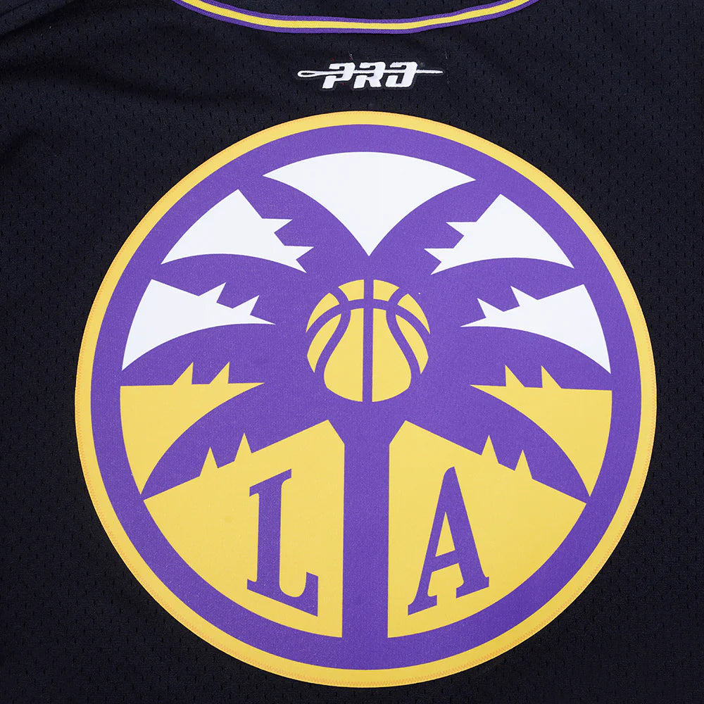 WNBA LOS ANGELES SPARKS MESH MEN'S BUTTON DOWN SHIRT