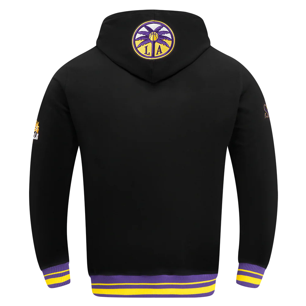 WNBA LOS ANGELES SPARKS RETRO CLASSICS MEN'S RIB FLEECE PULLOVER HOODIE