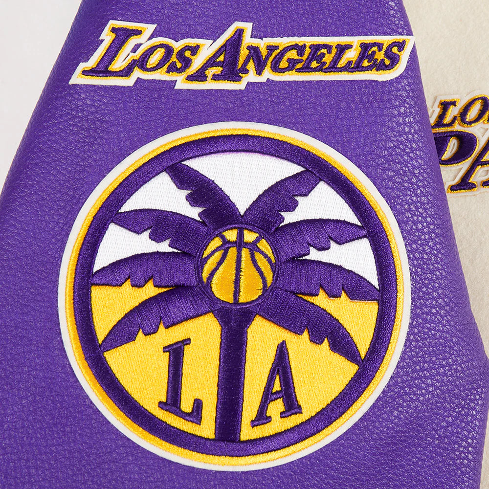 WNBA LOS ANGELES SPARKS RETRO CLASSICS MEN'S RIB WOOL VARSITY JACKET