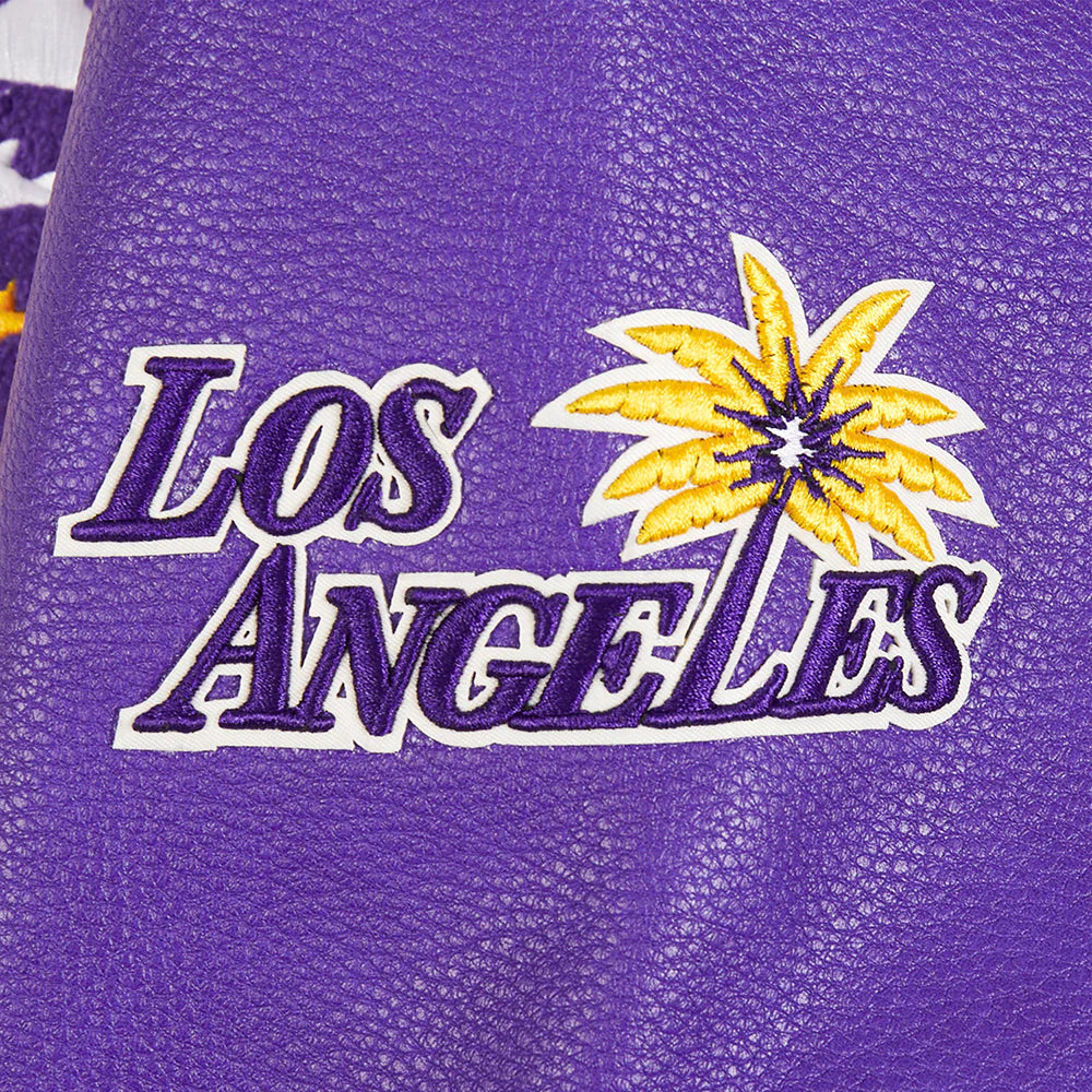 WNBA LOS ANGELES SPARKS RETRO CLASSICS MEN'S RIB WOOL VARSITY JACKET