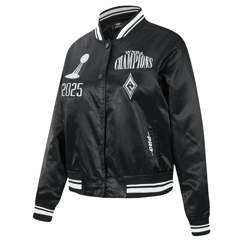 LAS VEGAS ACES WNBA FINALS 2025 WOMEN'S RIB SATIN JACKET