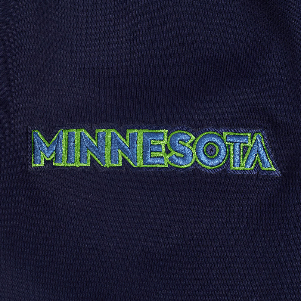 WNBA MINNESOTA LYNX CLASSIC CHENILLE MEN'S DOUBLE KNIT PULLOVER HOODIE