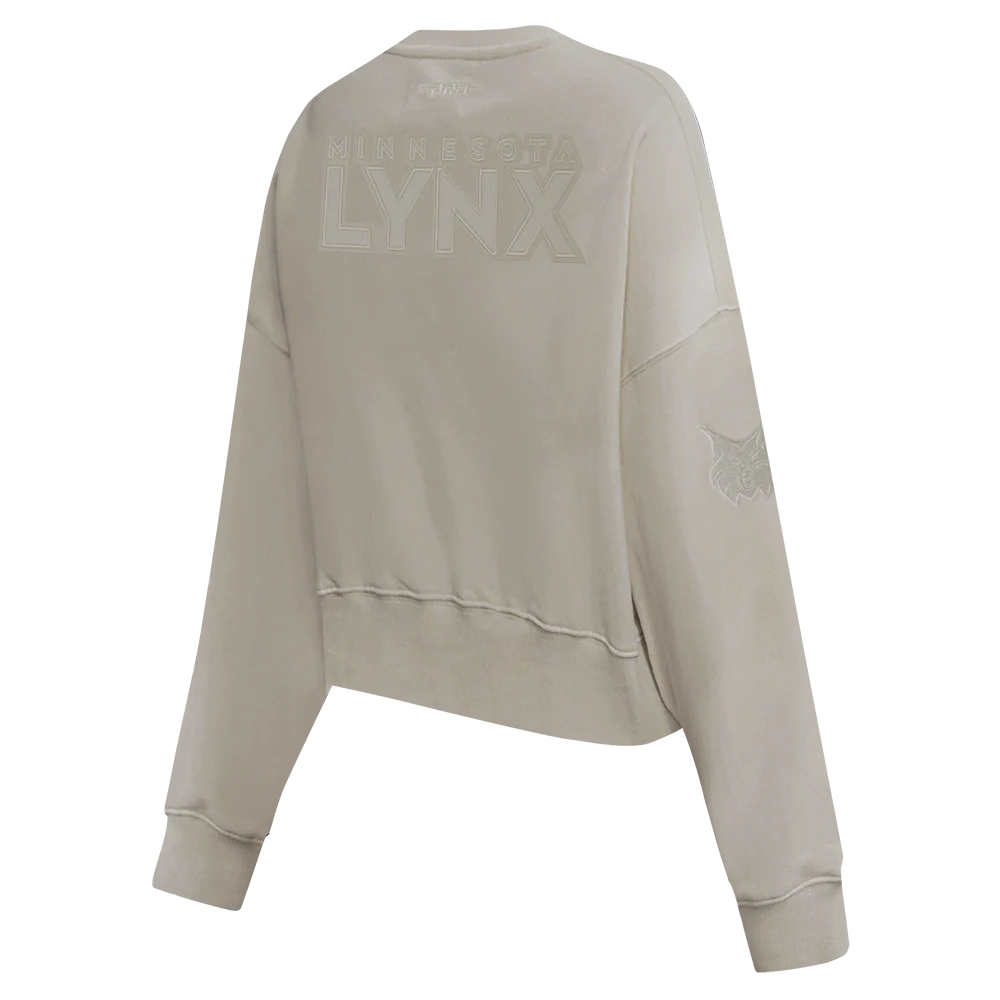 WNBA MINNESOTA LYNX NEUTRAL WOMEN'S FLEECE CREWNECK