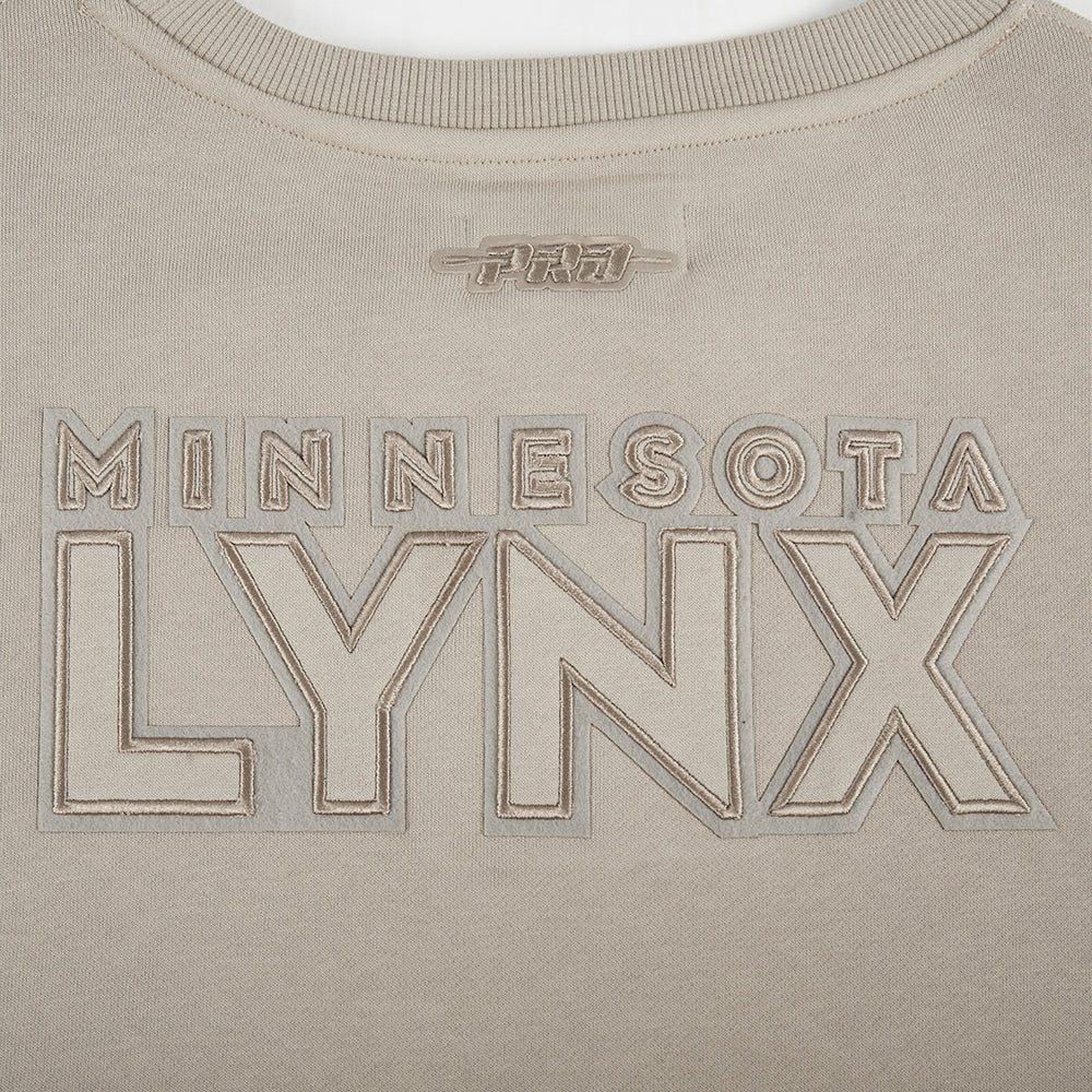 WNBA MINNESOTA LYNX NEUTRAL WOMEN'S FLEECE CREWNECK