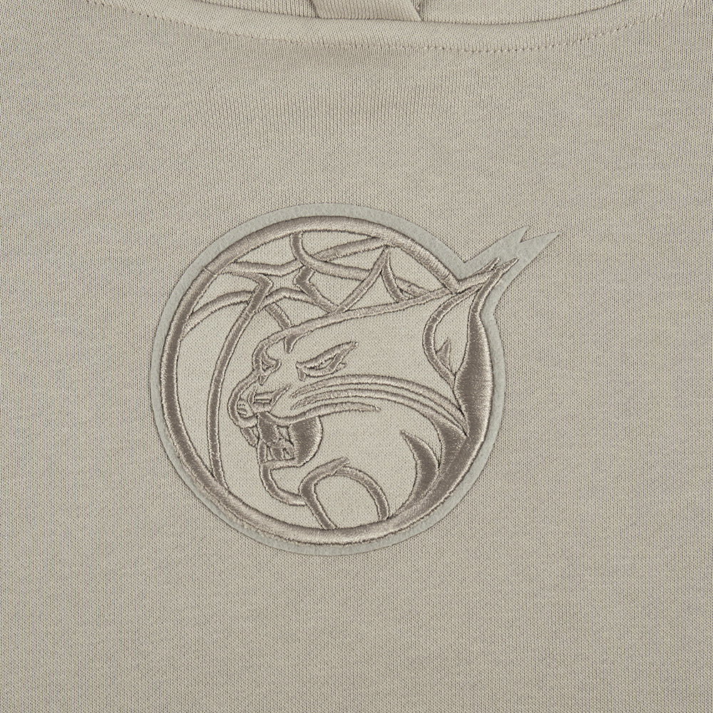 WNBA MINNESOTA LYNX NEUTRAL WOMEN'S FLEECE CROPPED PULLOVER HOODIE