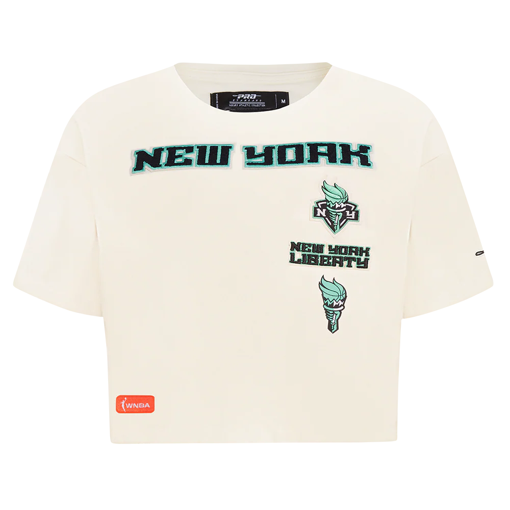 WNBA NEW YORK LIBERTY RETRO CLASSICS WOMEN'S SINGLE JERSEY BOXY TEE