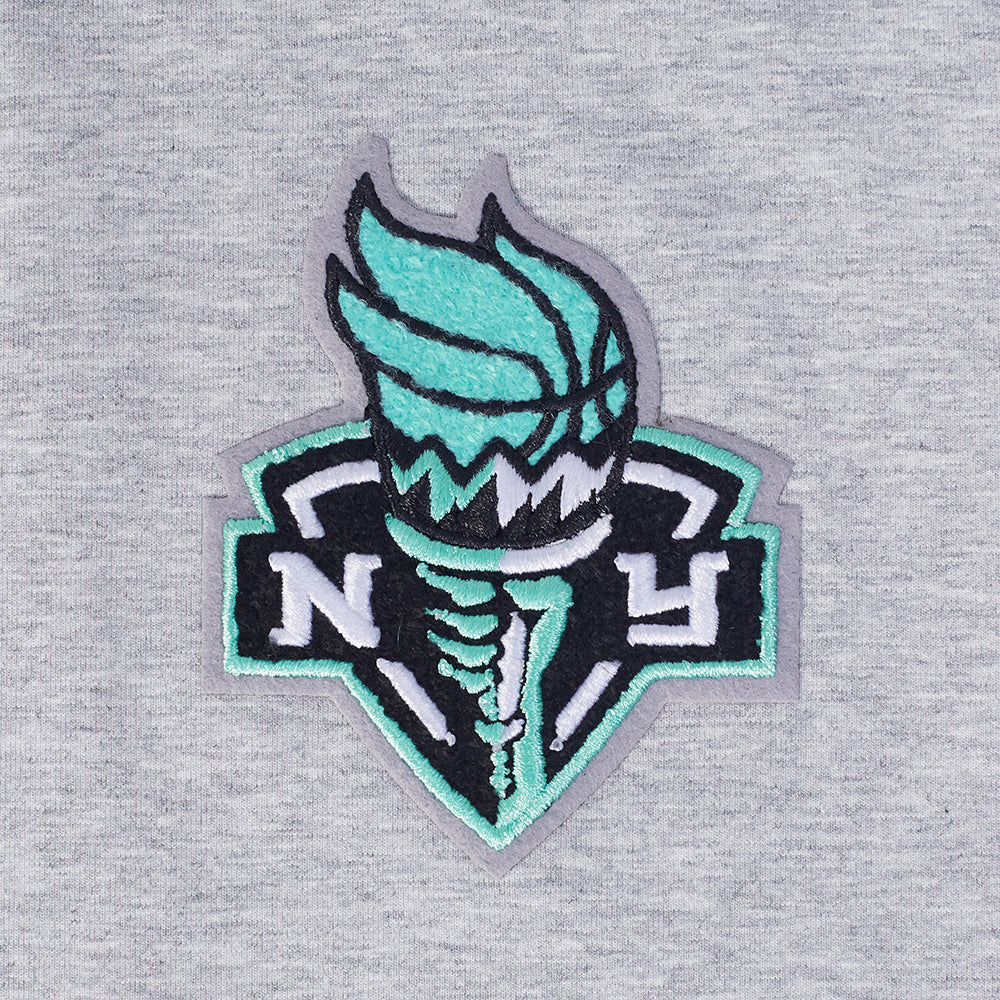 WNBA NEW YORK LIBERTY CLASSIC ESSENTIALS WOMEN'S SINGLE JERSEY BOXY TEE