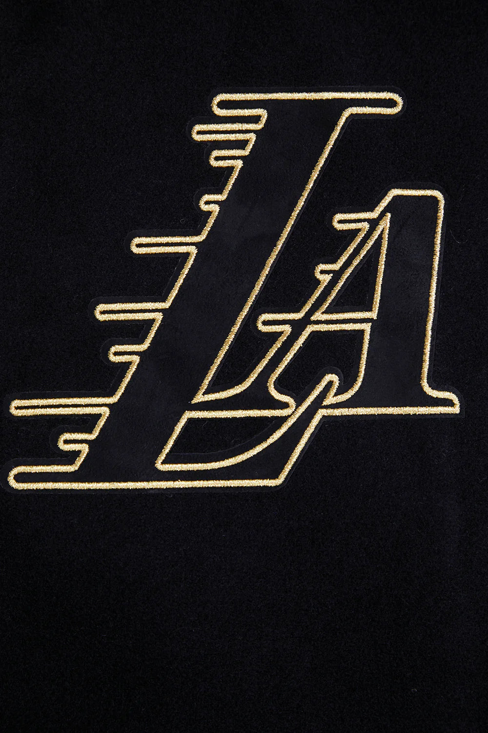 NBA LOS ANGELES LAKERS BLACK & GOLD MEN'S WOOL VARSITY JACKET