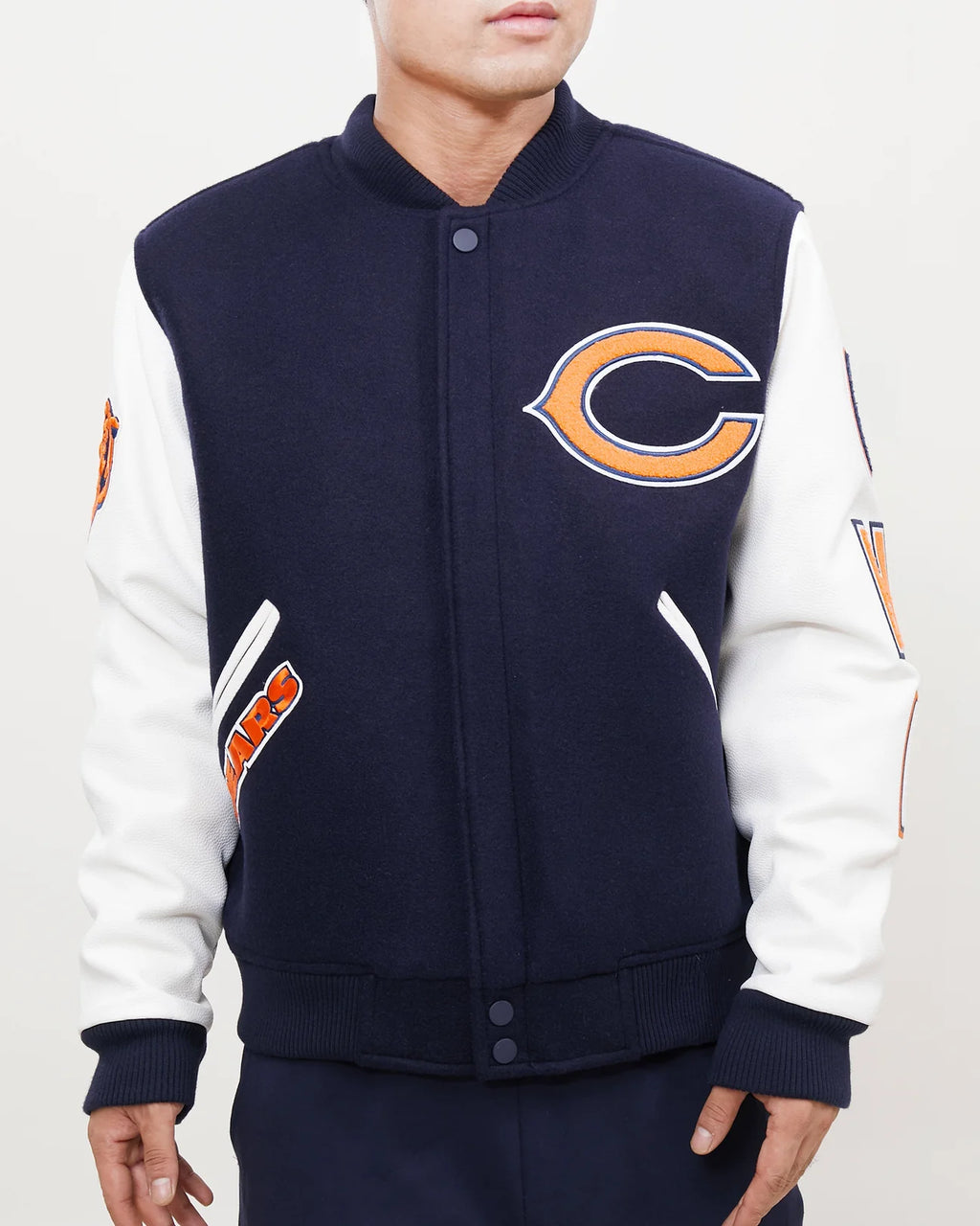 HOUSTON ASTROS RETRO HOME TOWN WOOL VARSITY JACKET (MIDNIGHT NAVY